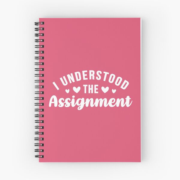 Item preview, I Understood The Assignment Pink BG designed and sold by ClaudiaGrosso.