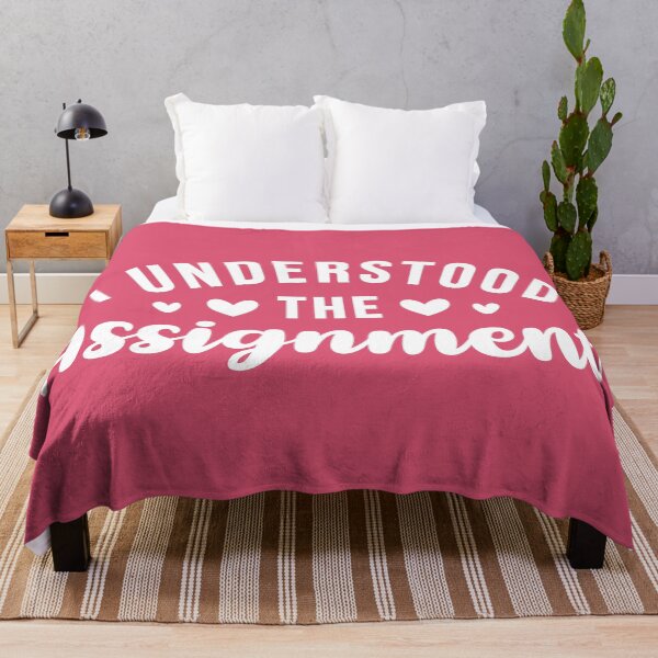 Item preview, I Understood The Assignment Pink BG designed and sold by ClaudiaGrosso.
