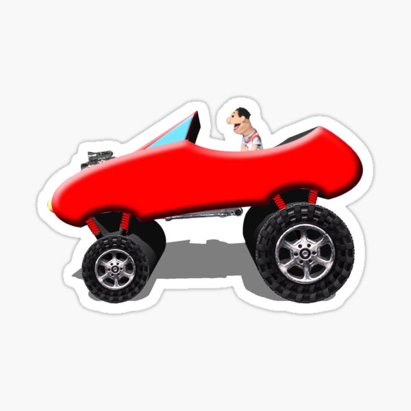Timmy's Red Racer Sticker