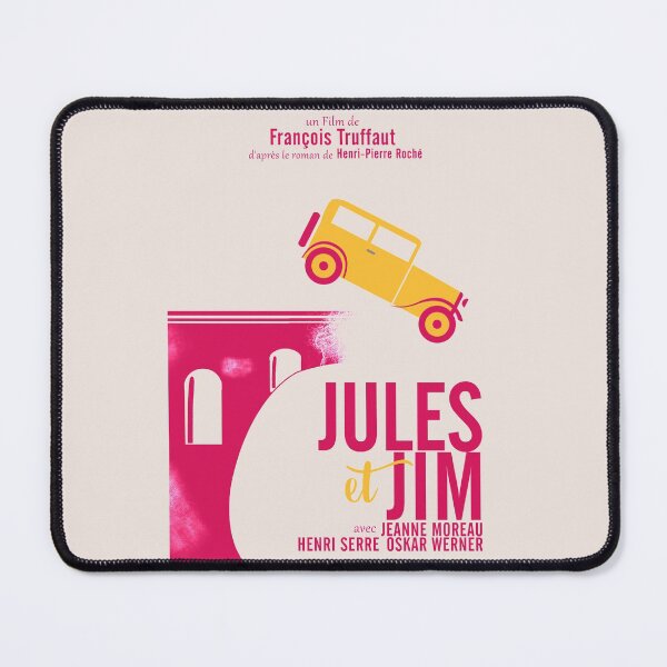Item preview, Jules et Jim, minimalist movie poster for  François Truffaut film with Jeanne Moreau (french new wave cinema) designed and sold by Spallutos.