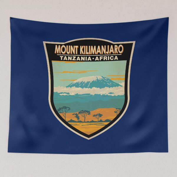 Item preview, Mount Kilimanjaro Tanzania Africa Badge designed and sold by KrisSidDesigns.