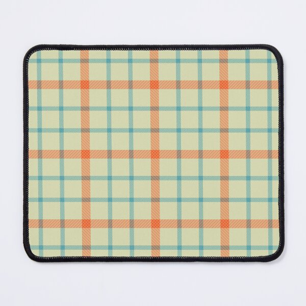Item preview, Plaid Ivory Blue Orange designed and sold by susycosta.