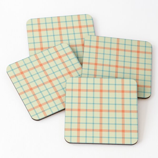 Item preview, Plaid Ivory Blue Orange designed and sold by susycosta.