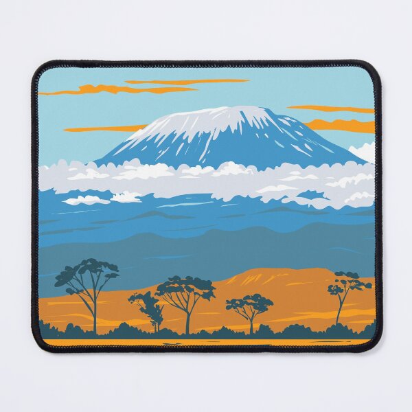 Item preview, Mount Kilimanjaro Tanzania Africa Vintage designed and sold by KrisSidDesigns.