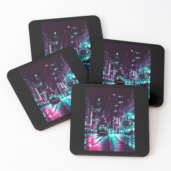 Item preview, Train City Neon Retro Synthwave designed and sold by Jeff Creative.