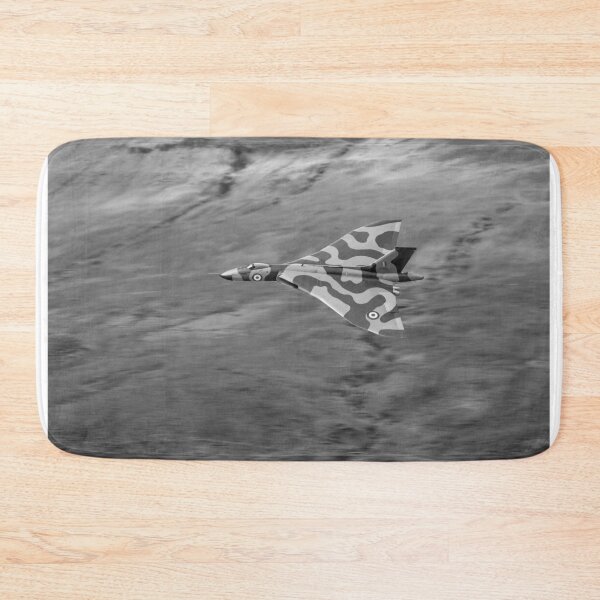 Artikelvorschau, Vulcan B2-Version mit niedrigem Niveau und Hanglage in Schwarzweiß entworfen und verkauft von Flight Artworks.