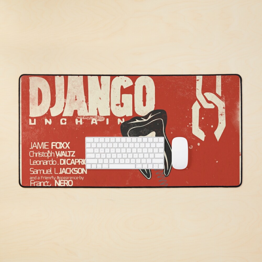 Django unchained, Quentin Tarantino minimalist movie poster, spaghetti  western, Leonardo Di Caprio, Christoph Waltz, Jamie Foxx