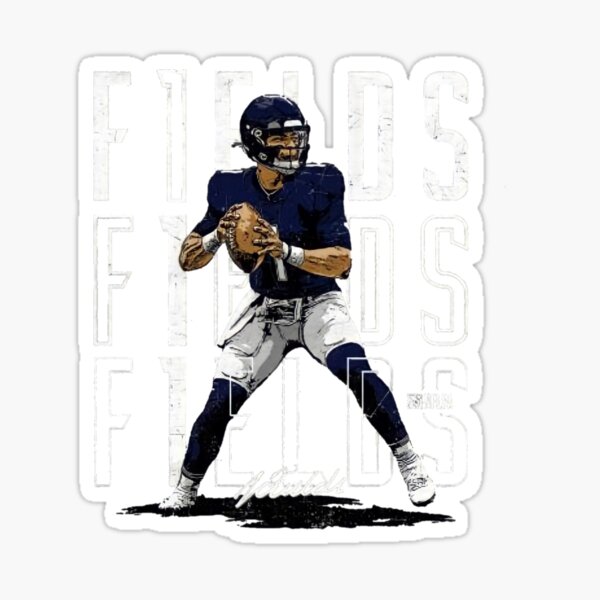 Chicago Bears: Justin Fields 2021 - NFL Removable Wall Adhesive Wall Decal Life-Size Athlete +12 Wall Decals 47W x 77H