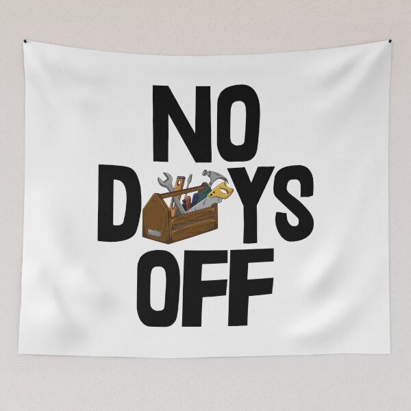 Item preview, No Days Off  designed and sold by Bendthetrend.