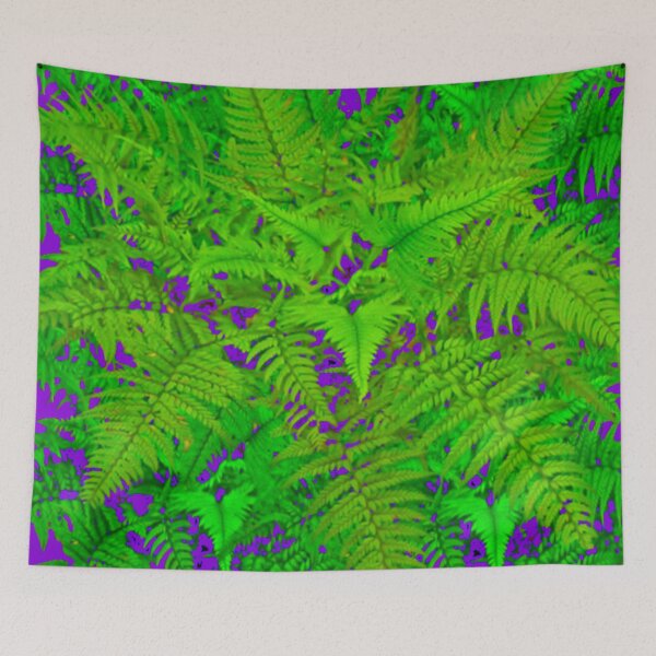 Item preview, GREEN FERNS ABSTRACT PLUM COLOR ACCENTS designed and sold by sharlesart.
