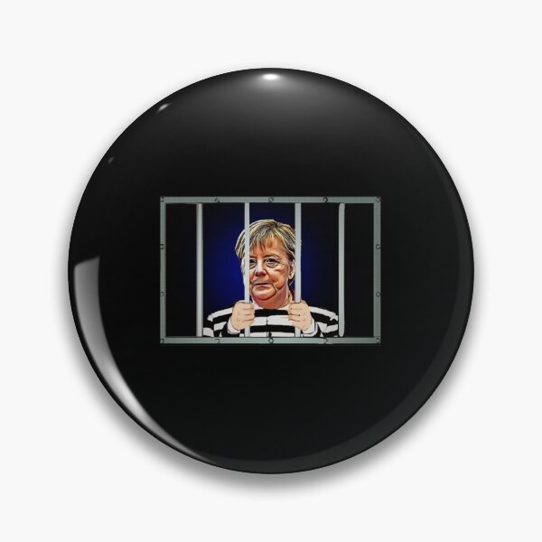 Item preview, Angela Merkel &x27;behind bars!&x27; Satire  Humor  resistance  | Perfect Gift designed and sold by coraobpat.