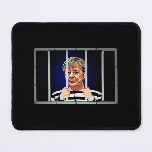 Item preview, Angela Merkel &x27;behind bars!&x27; Satire  Humor  resistance  | Perfect Gift designed and sold by coraobpat.