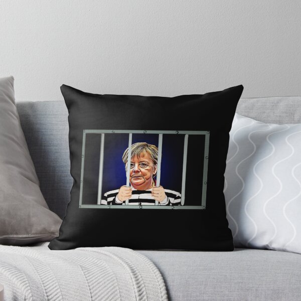 Item preview, Angela Merkel &x27;behind bars!&x27; Satire  Humor  resistance  | Perfect Gift designed and sold by coraobpat.