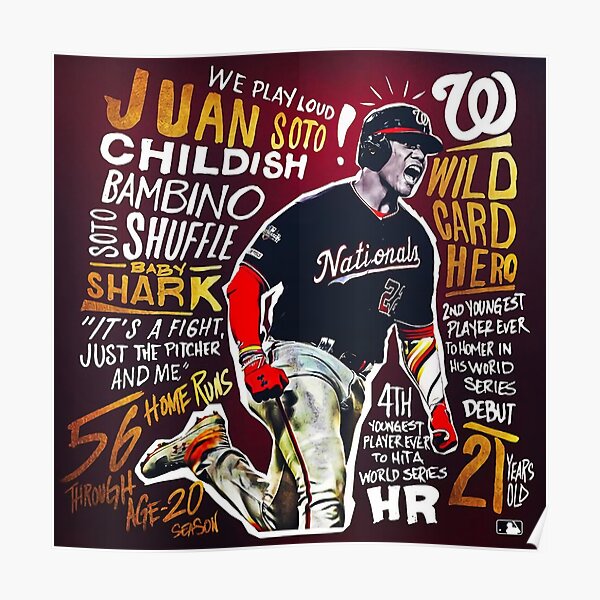  NFGGrF Juan Soto Signed Poster Canvas Art Poster And