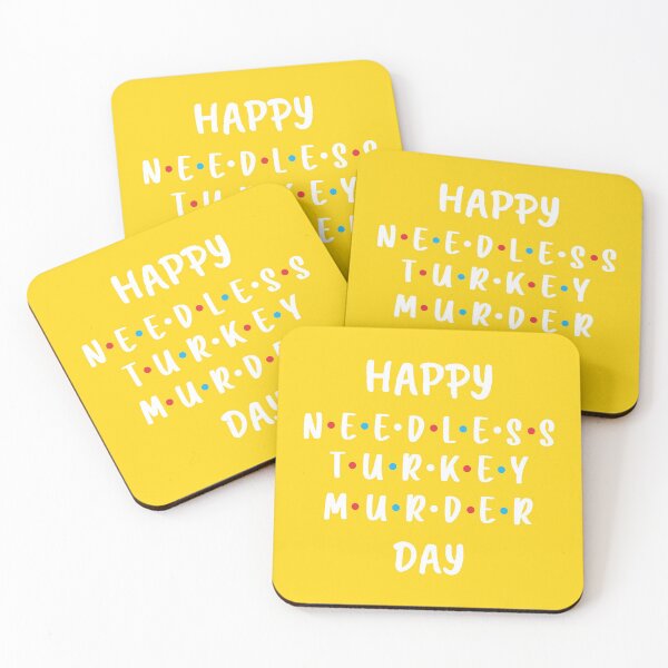 Item preview, Happy Needless Turkey Murder Day - Thanksgiving (Yellow BG) designed and sold by FilipeFerreira.