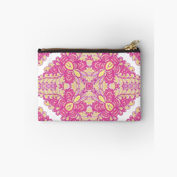 Item preview, Pink ornamented squares designed and sold by Patternalized.