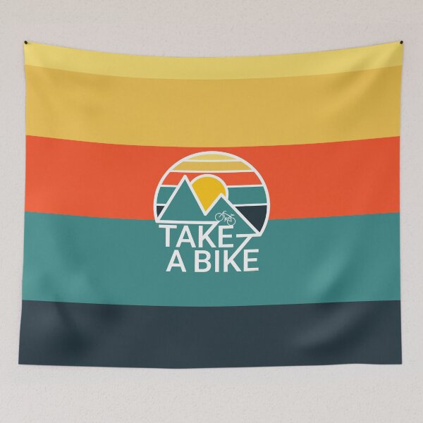 Item preview, Take a Bike or Take a Hike, the Mountains for The Real Adventure designed and sold by etoide.