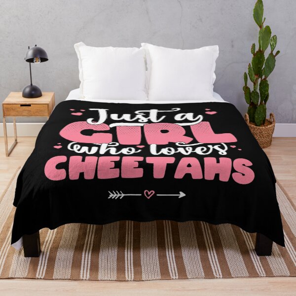 Item preview, Just A Girl Who Loves cheetahs - Cute cheetah lover gift print designed and sold by theodoros20.