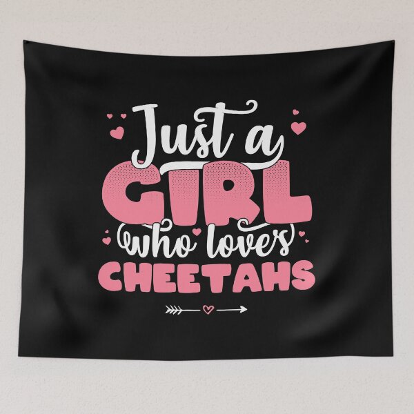Item preview, Just A Girl Who Loves cheetahs - Cute cheetah lover gift print designed and sold by theodoros20.