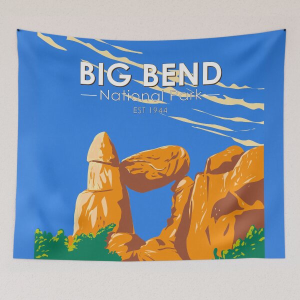 Item preview, Big Bend National Park Balanced Rock Vintage designed and sold by KrisSidDesigns.