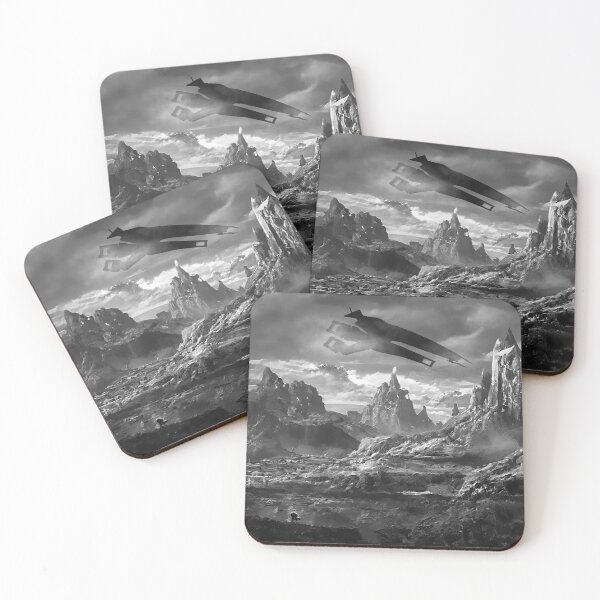 Item preview, normandy arrives on a new planet | subtle fan art landscape scenery sci fi designed and sold by politeillusts.