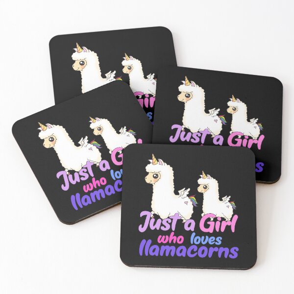 Item preview, Just A Girl Who Loves llamacorns Gift print designed and sold by theodoros20.