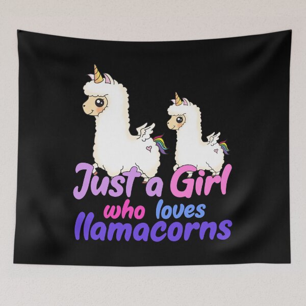 Item preview, Just A Girl Who Loves llamacorns Gift print designed and sold by theodoros20.