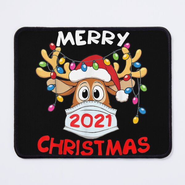 Item preview, Reindeer In Mask- Merry Christmas 2021 designed and sold by BryannaLaRussa.