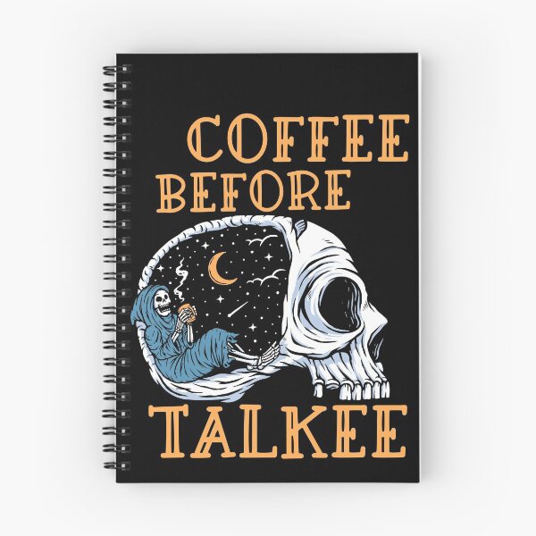 Item preview, Coffee before talkee skull- funny coffee day designed and sold by Designs Of all kinds.