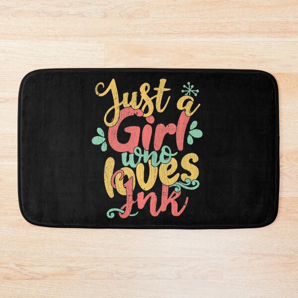 Item preview, Just A Girl Who Loves Ink tattoo artist gift graphic designed and sold by theodoros20.