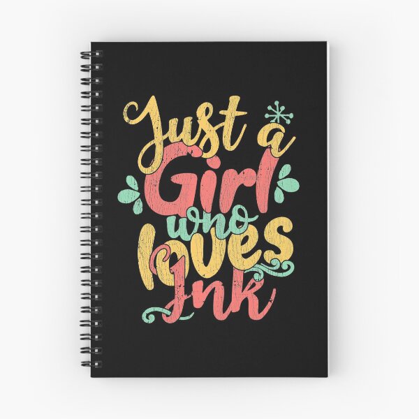 Item preview, Just A Girl Who Loves Ink tattoo artist gift graphic designed and sold by theodoros20.