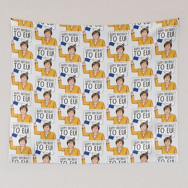 Item preview, Angela Merkel Happy Birthday to EU  | Perfect Gift designed and sold by coraobpat.