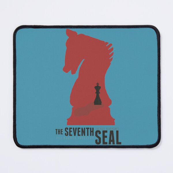 Item preview, The seventh seal, minimal movie poster, Ingmar Bergman, Swedish epic historical fantasy film with Max Von Sydow. classic world cinema masterpiece, Antonius Block designed and sold by Spallutos.
