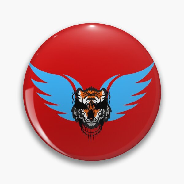 Item preview, The Blue Winged Tiger With The Shadow Skull designed and sold by tgreyfell.
