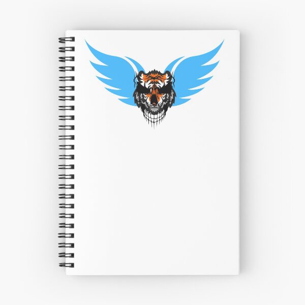 Item preview, The Blue Winged Tiger With The Shadow Skull designed and sold by tgreyfell.