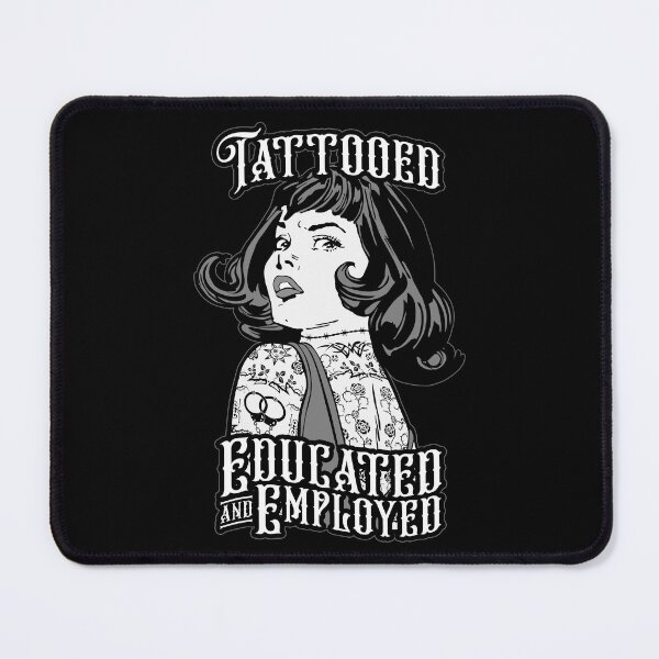 Item preview, Tattooed Educated And Employed Vintage Tattoo Pop Art Girl designed and sold by GrandeDuc.