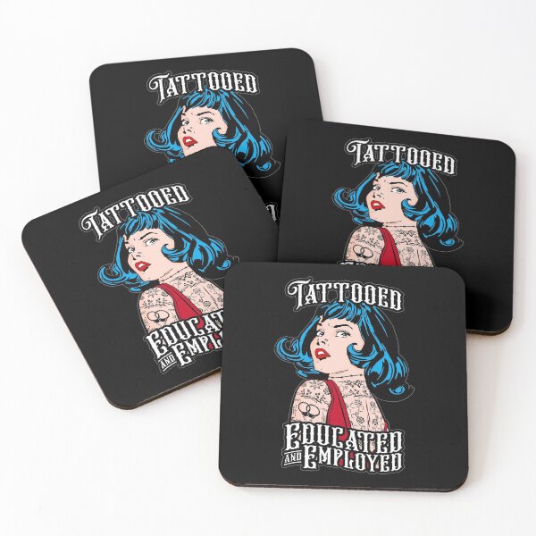 Item preview, Tattooed Educated And Employed Vintage Tattoo Pop Art Girl designed and sold by GrandeDuc.