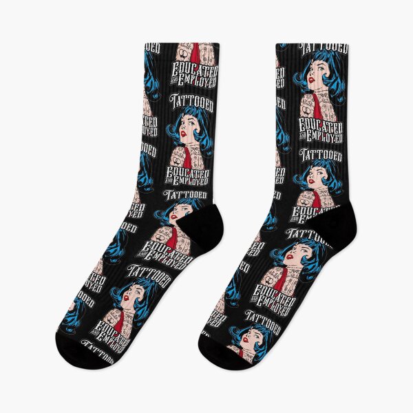 Item preview, Tattooed Educated And Employed Vintage Tattoo Pop Art Girl designed and sold by GrandeDuc.