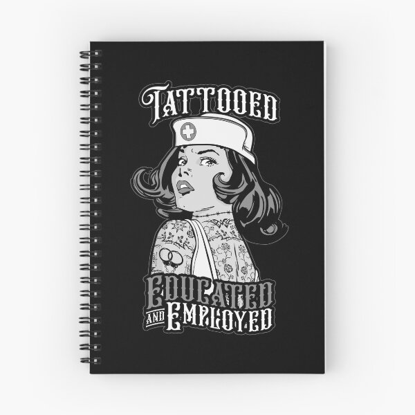 Item preview, Tattooed Nurse Educated And Employed Vintage Pop Art Girl designed and sold by GrandeDuc.