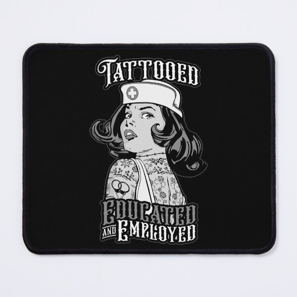 Item preview, Tattooed Nurse Educated And Employed Vintage Pop Art Girl designed and sold by GrandeDuc.