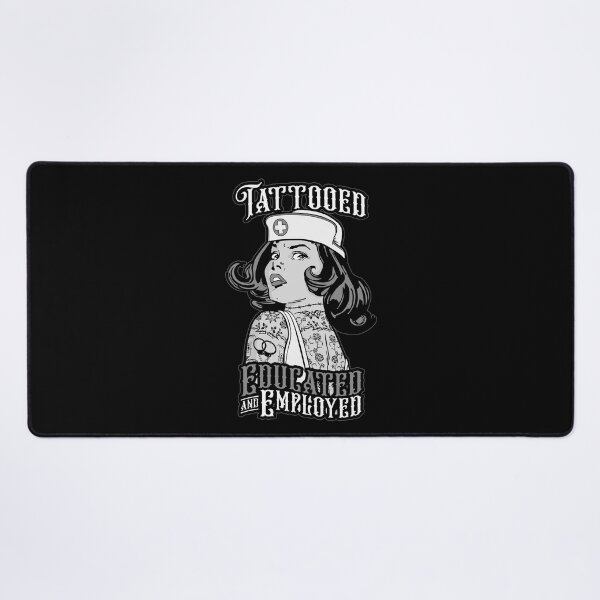 Item preview, Tattooed Nurse Educated And Employed Vintage Pop Art Girl designed and sold by GrandeDuc.