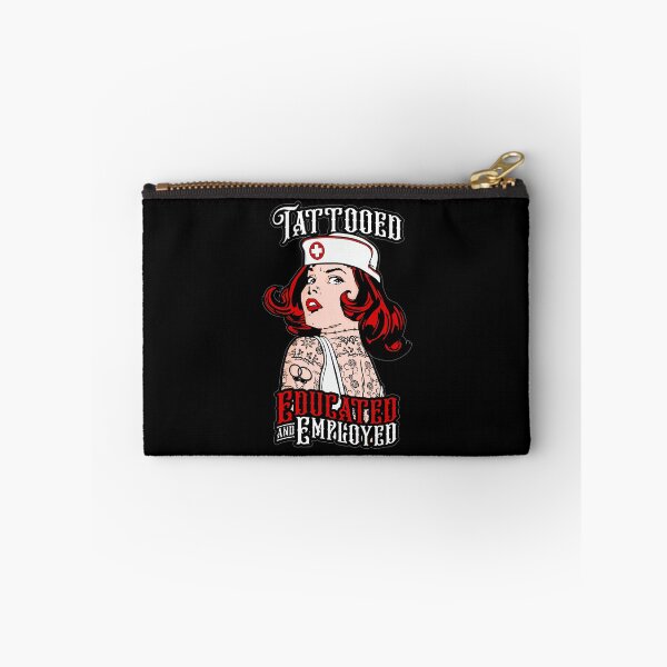 Item preview, Tattooed Nurse Educated And Employed Vintage Pop Art Girl designed and sold by GrandeDuc.