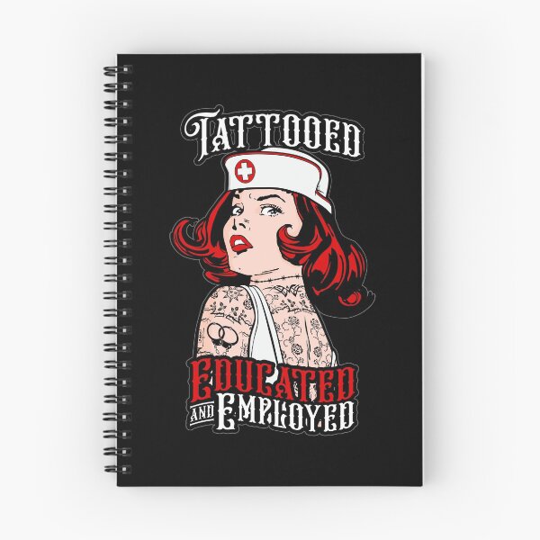 Item preview, Tattooed Nurse Educated And Employed Vintage Pop Art Girl designed and sold by GrandeDuc.