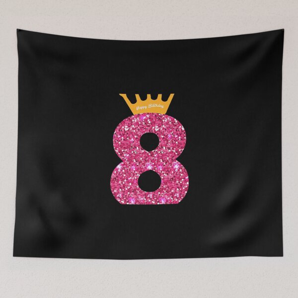 Item preview, Happy Birthday Girls 8th Party 8 Years Old Bday designed and sold by DinashiCorne.