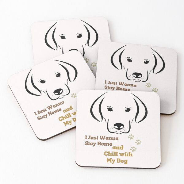 Item preview, I just wanna stay home and chill with My Dog - funny dog designed and sold by drawing-valley.