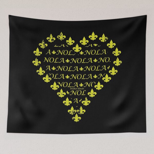 Item preview, NOLA Fleur de Lis Heart designed and sold by StudioBlack.