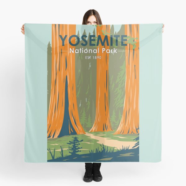 Vista previa del artículo con la obra «Parque Nacional Yosemite Mariposa Grove California Vintage», diseñado y vendido por KrisSidDesigns.