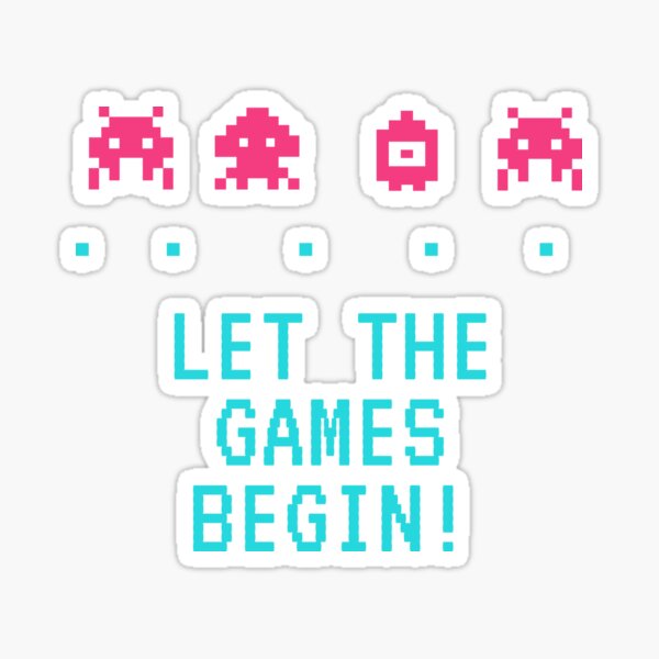 AJR Let the games begin Sticker for Sale by JuliesDesigns