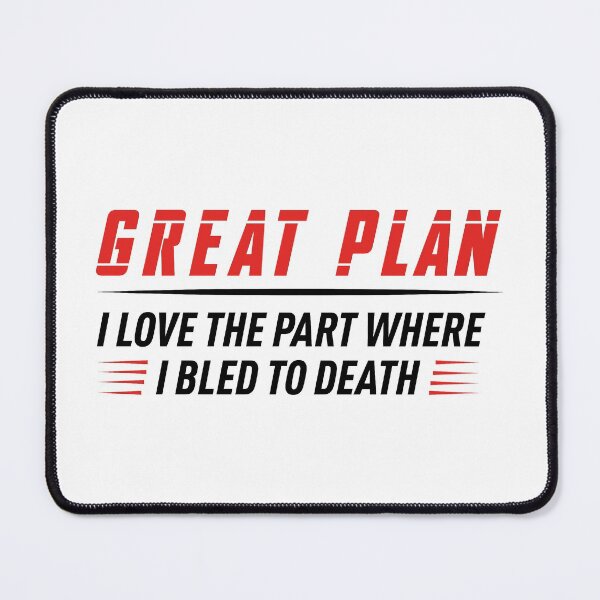 Item preview, Great Plan! (Black and Red) designed and sold by FilipeFerreira.