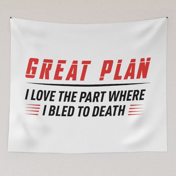 Item preview, Great Plan! (Black and Red) designed and sold by FilipeFerreira.